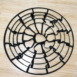 TNUEM Cage Hoop Skirt Petticoat Dress Pannier 5 Hoops Bustle Cage Crinoline (5 Hoops-Black)