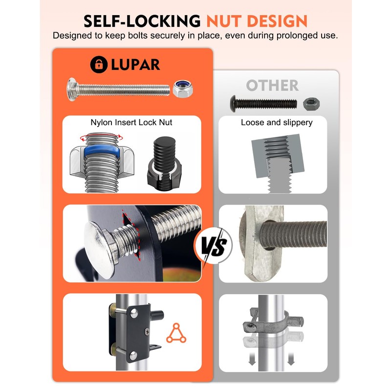 2 Way Farm Gate Latch, 2PC Heavy-Duty Lockable Fence Latch