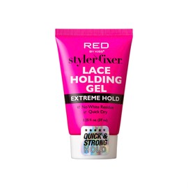 Red by Kiss Styler Fixer Lace Holding Gel, Long Lasting 72-Hr Wear, Quick-Dry Formula for Seamless Lace Application, Scalp Protection & Conditioning (Extreme Hold, 1.25 Fl Oz)