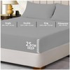 Fitted Sheet Single Bed (91 x 193cm) - Grey Bedding