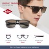 Lee Cooper Men's Polarized Rimmed Sunglasses UV400 Protection