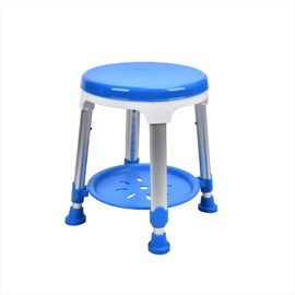 Sangohe Shower Chair for Inside Shower, 360 Swivel Shower Stool, Height Adjustable Shower Stool for Elderly and Disabled, 400 lbs Heavy Duty Shower Seat for Seniors, 797E