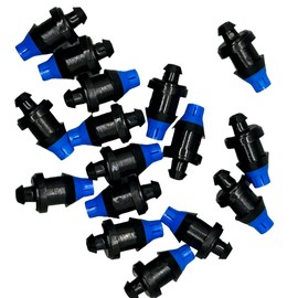 Olson Irrigation Vibra-Clean Pressure-Compensated Barbed Emitter, Single Outlet, 11/32 inch 1.0GPH 5-60PSI Drip Irrigation Spot Watering Dripper/Emitter (25)