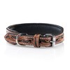 Jack & Russell Unique Leather Dog Collar, Hand Carved and