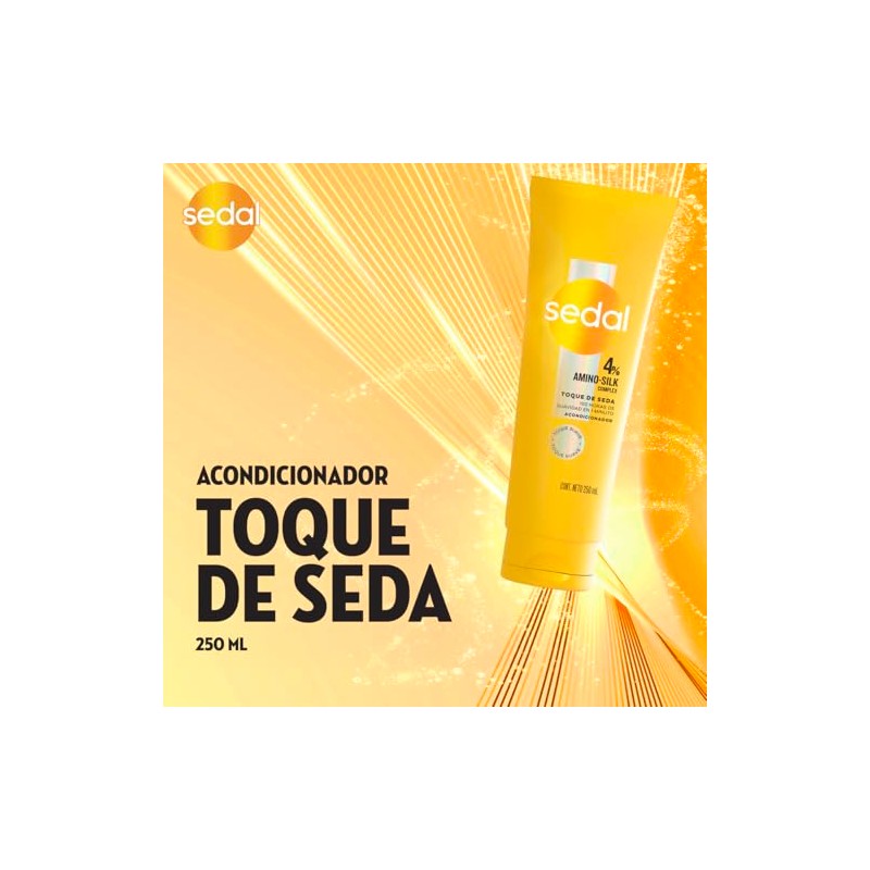Sedal Acondicionador Toque de Seda, 4 Amino-Silk Complex. 100 h