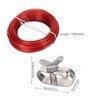 150ft Pool Cover Cable with Rustproof Aluminum Winch for Above