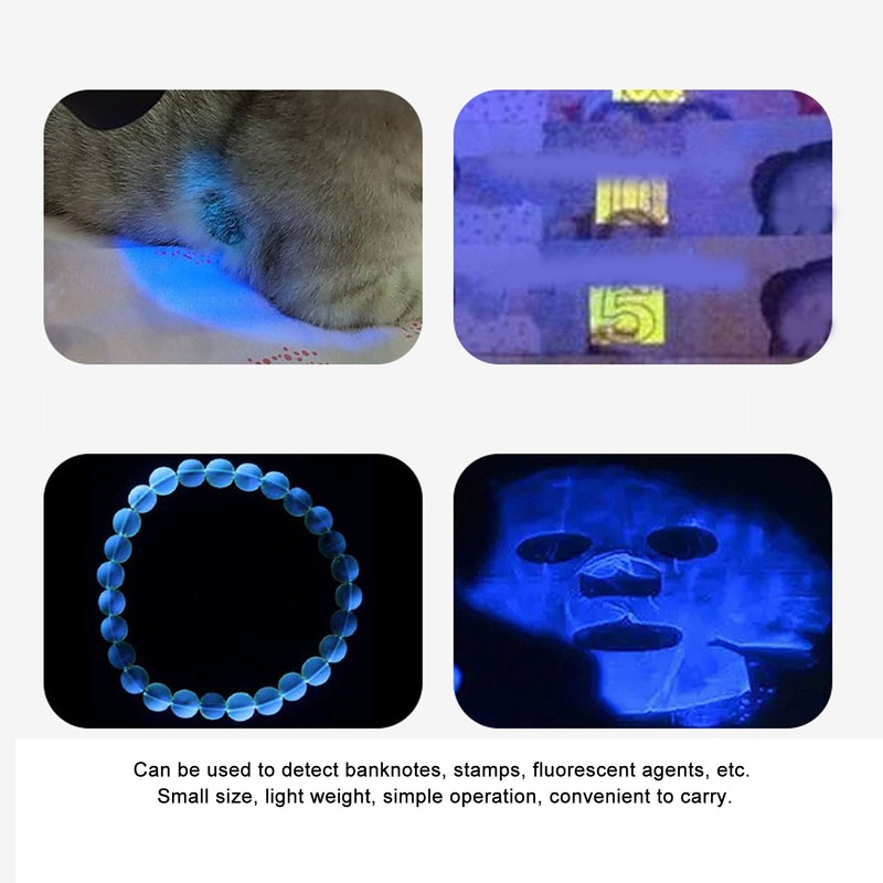 UV Flashlight Curing Light Blacklight 365nm 5W Portable Inspection Tool