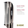 Kent 10T Graphite Finish, Large Hair Detangling Comb, Wide Teeth