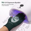 MelodySusie UV Gloves for Gel Manicures, Professional UPF50+ Protection Deep
