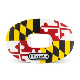 Battle Sports Science State Flag Oxygen Lip Protector bucal con correa, Maryland Flag, Una talla