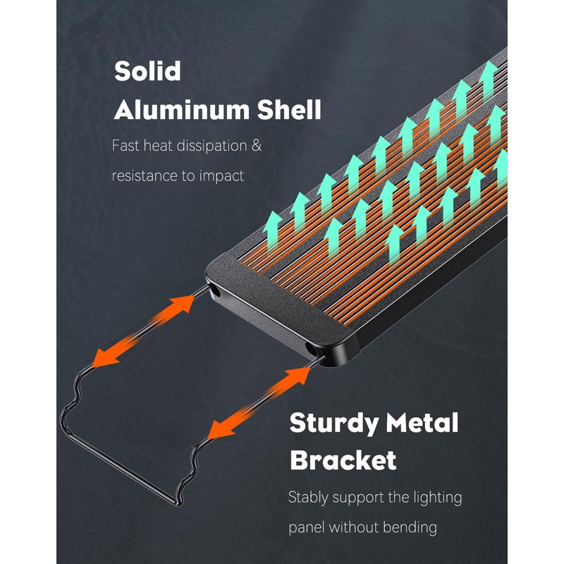 Pawfly 36W Saltwater Aquarium Light for 36" to 45" Fish