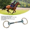 125mm Equine Mouth Snaffle Stainless Steel Electroplated Ring Bit Jointed