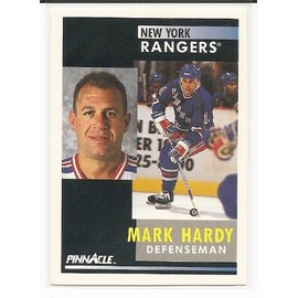 Mark Hardy 1991-92 Pinnacle New York Rangers Card #420