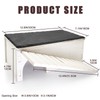 Gxsdj Large Bearded Dragon Basking Platform,Wooden Reptile Hide Cave with