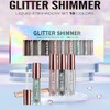 10 Colors Liquid Eyeshadow Shimmer Glitter Metallic Eyeshadow Smokey Eye