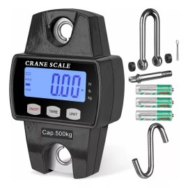Fnbrli Báscula Industrial Lcd Digital Portátil Para Colgar 500 Kg