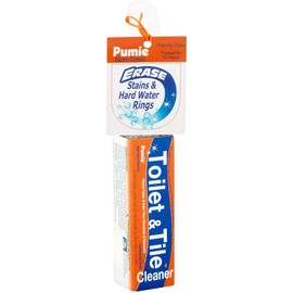 PUMIE Toilet & Tile Pumice Cleaner, Pumice Stick with Handle, Multi-Function Toilet Bowl Ring Remover By US Pumice, Bath-8, Pack of 1