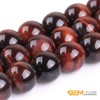 (16mm/Red) - GEM-inside 16mm Round Red Tiger Eye Beads Strand