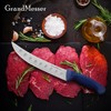 GrandMesser Butcher Knife for Meat Cutting, Curved Cimeter Knife 9