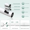 VOIIY 2 Pack Curtain Rod 30-60 Inch, White 1 Inch