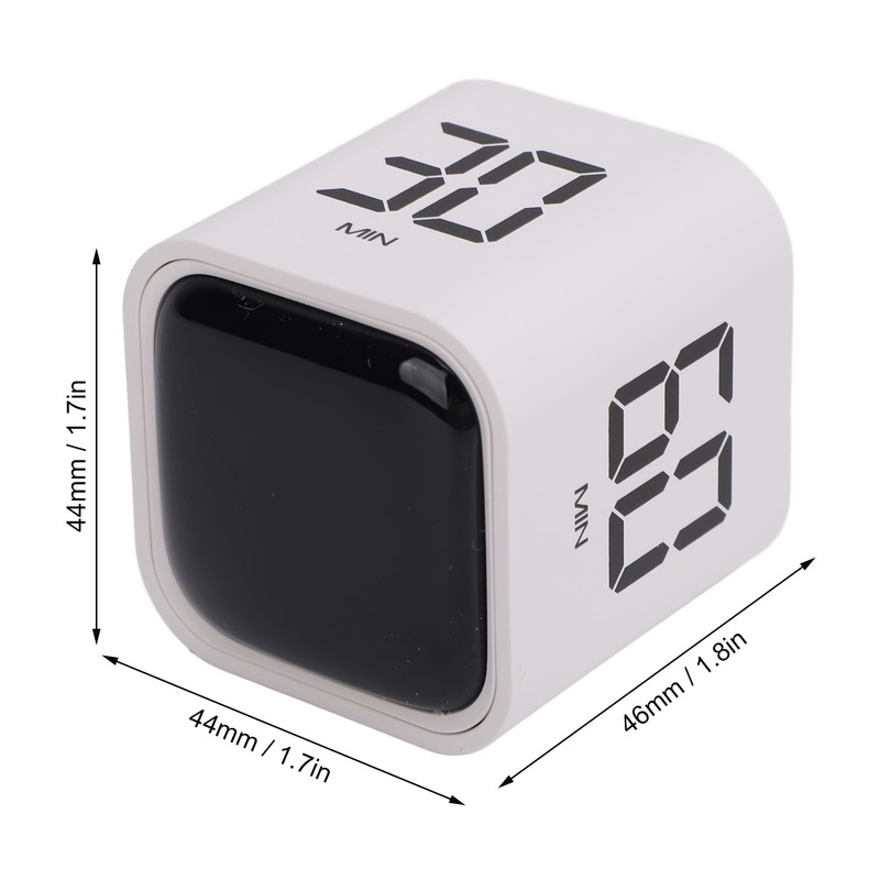 Cube Pomodoro Timer, Simple Rotating Productivity Timer Clock, 5 10