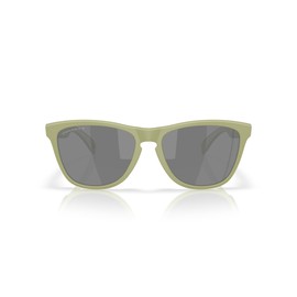 Oakley Oo9013 Frogskins Square Sunglasses, Matte Fern/Black Prizm Polarized, 55mm, Matte Fern/Black Prizm Polarized, 55 mm