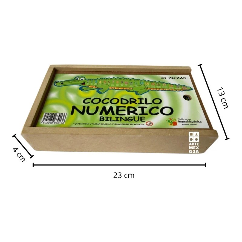 Kit D Cocodrilo-gusano Numérico Bilingue Y Víbora Alfabética