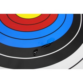 KHAMPA Archery Target for Backyard | 2x2 ft. Deluxe Double Layer Bow Target | Includes 2 Paper Targets and Push Pins for Crossbow or Compound Bows
