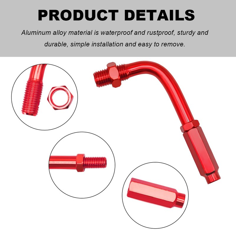 Wevdn 90 Degree Throttle Cable Adjuster, Aluminum Alloy 90° Bendy