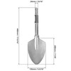 QWORK 17.5-Inch Alloy Steel Scoop Shovel Chisel Bit for Electric