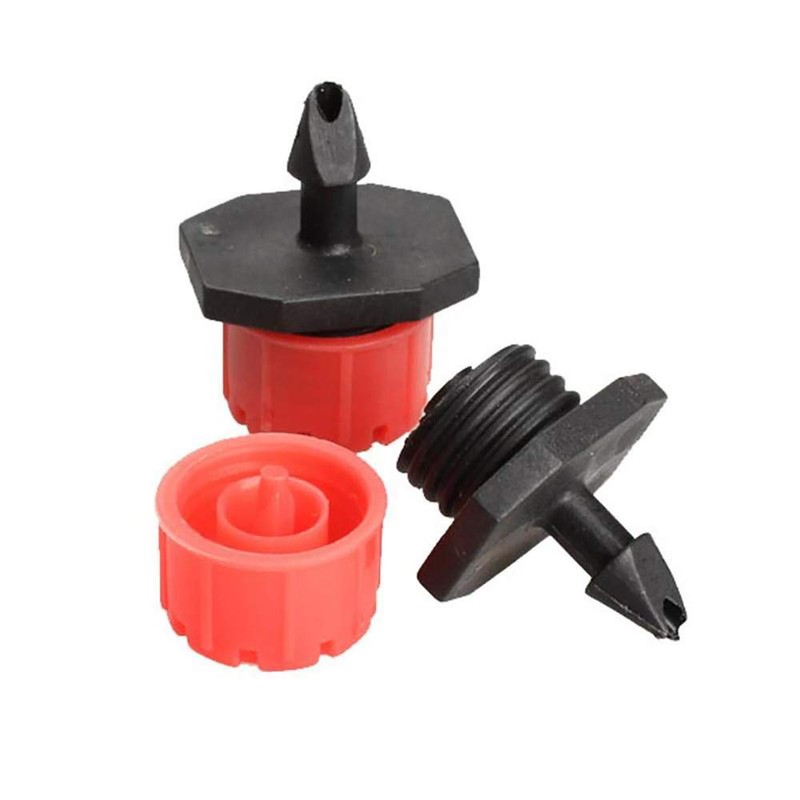 300Pcs Adjustable Irrigation Drippers, 1/4inch 8 Hole Micro Flow Drip