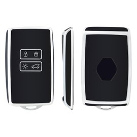 OFFCURVE Car Key Case, Key Cover, Car Key Protective Case with Key Fob for Renault Clio Espace 5 Master Talisman Megane Duster Megane Kadjar Captur Zoe Scenic