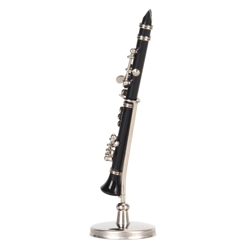 Miniature Clarinet Model, with Stand and Case Musical Instruments Clarinet