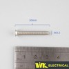 Machine Screws 100pcs for UK Wall Sockets - Raised Countersunk