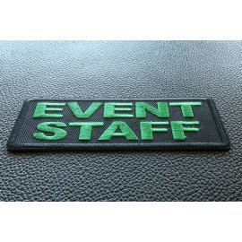 Ivamis Event Staff Patch Green- 4x1.5 inch - P6972