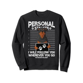 Rottweiler mug shot guilty dog Sweatshirt