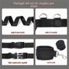 1 set di spalline regolabili in corda di nylon nero