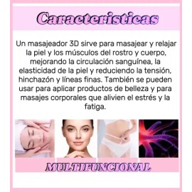Rodillo Masajeador Antiarrugas 3d Facial Y Corporal                                                                                                   