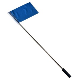 Guide Portable Telescopic Pole, 6 Tiers, Telescopic Type, 47.2 inches (120 cm), Real Photography, 4 Colors (Blue Flag Included)