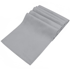 CALIYO Table Runner, Velvet Table Runner, Modern, Washable, Elegant Table Runner, Grey for Coffee Table, TV Counter Indoor and Outdoor Table Decoration (240 x 32 cm, Grey)