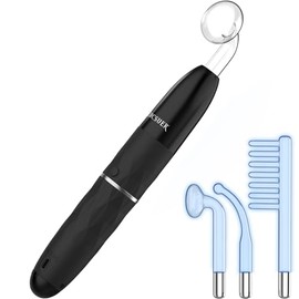 Máquina facial de alta frecuencia inalámbrica OxyGlow 2, varita de terapia clínica para la piel ProFacialWand con gas xenón