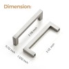 Ravinte 10 Pack Solid Brushed Nickel Kitchen Cabinet Handles Cabinet
