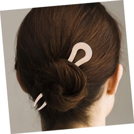 VICASKY 2pcs U Shaped Hair Pins Elegant French Style Bun Forks for Updos Deep Tortoise for Festivals Parties Daily Wear Hair Accessories for Women