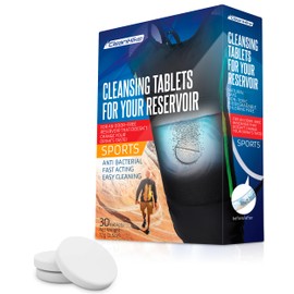 CleanHike Hydration Backpack Cleaning Tablets - (36 Tablets) Great for Reservoir Pack or Hydration Bladder Kit, Individually Packed, Quickly Removes Stubborn Stains & Odors