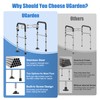 UGarden Upgraded Toilet Safety Rails 380LBS, Stainless Steel Toilet Rail