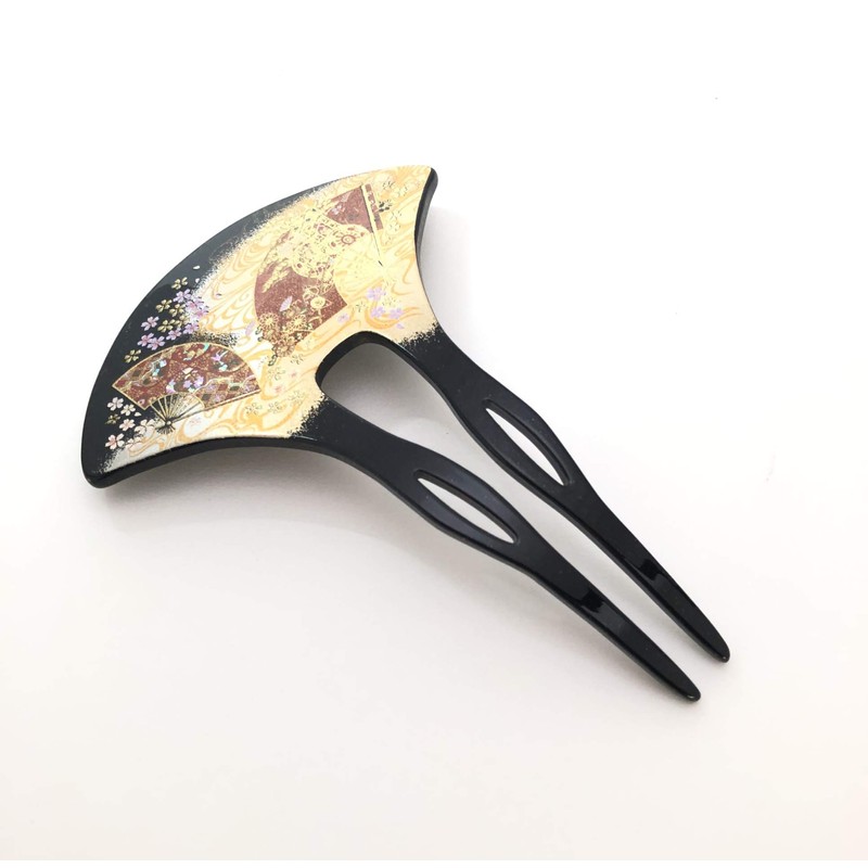 Maeju Lacquerware Lacquer Art Hairpin Kyoto Elegance (B) 4X-137