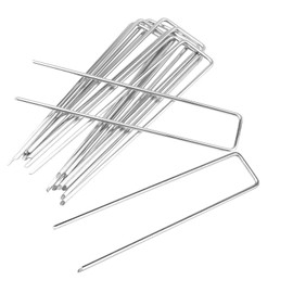 Garden Nails U Shape Ground Anchor Fixing Nails Fabric Weed Landscape Fabric Mesh