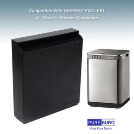 PUREBURG Replacement Filters Compatible With KEEPEEZ FWD-501 4L Electric Kitchen Composter,2-Pack Activated Carbon Filter Air Clean Odor VOCs
