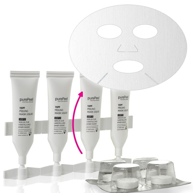 purePeel AHA Fruit Acid Scrub/All Inclusive Box/Facial Cleansing, Face Scrub,
