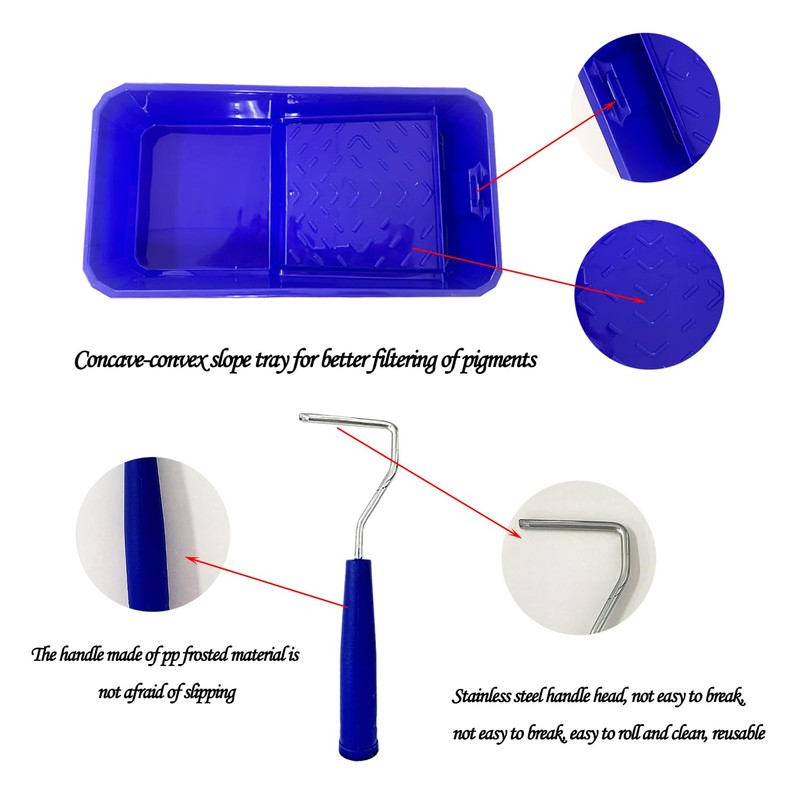 1 Piece Foam Paint Roller Set, Mini Foam Paint Roller,